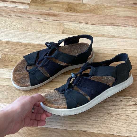 Keen Strappy Cork Sandals - Picture 1 of 5